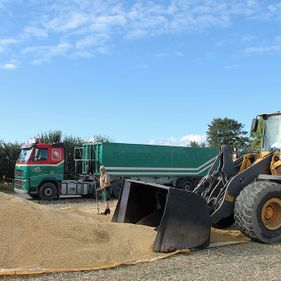 Snave Vognmandsforretning udfører transportopgaver for landbruget 